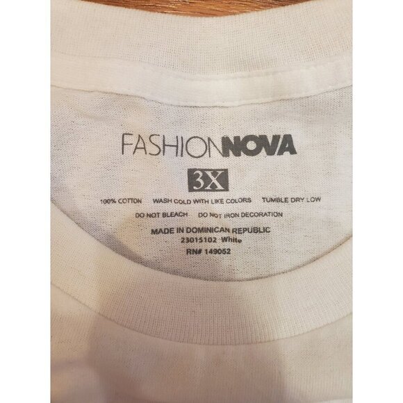 Fashion‎ Nova Graphic Tee Womens Size 3X Angels All Around Me Los Angeles NWOT - Picture 4 of 7